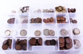 Collection of pre 1947 silver coins and other British coins in collector's case