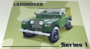 Land Rover enamel sign 50cm x 70 cm Condition Report <a href='//www.