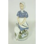 Royal Copenhagen figure Lady with Goose, no.