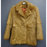 Medium length Rabbit fur jacket