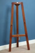 Mahogany folding picture easel, H137cm Condition Report <a href='//www.