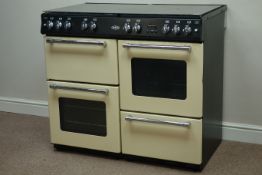 Belling Farmhouse range gas cooker, seven burner hob, variable grill and two conventional ovens,