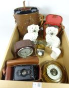 Pair of mid 20th Century Lieberman & Gortz 21 x 47 binoculars, one other pair, Zeiss boxed camera,