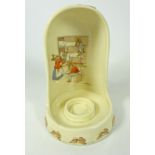 Royal Doulton Bunnykins candle holder designed by Barbara Vernon,