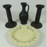 Pair of early 20th Century Wedgwood Etruria candlesticks,