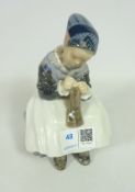 Royal Copenhagen figure of an Amager Girl, no.