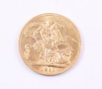 George V gold sovereign dated 1911 Condition Report <a href='//www.