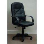 Faux leather upholstered swivel office armchair Condition Report <a href='//www.