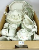 Johnson Brothers 'Eternal Bow' dinner and teaware in one box Condition Report