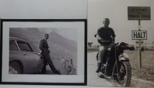 'James Bond: Aston Martin', print, Steve McQueen Great Escape,