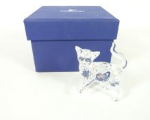 Swarovski crystal cat, boxed Condition Report <a href='//www.davidduggleby.
