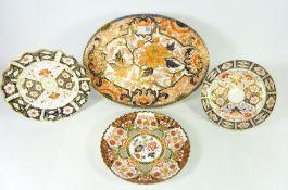 Two 19th Century Derby Imari pattern plates,