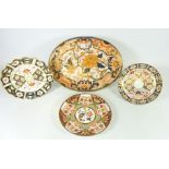 Two 19th Century Derby Imari pattern plates,