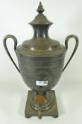 19th Century silver plated Tea Urn,