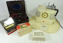 Vintage Teasmade and a Bakelite Ormond hairdryer,