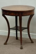 Early 19th century kingwood Italian oval side table,