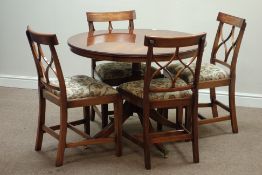 Reprodux Bevan Funnell Regency style mahogany circular dining table (D101cm, H76cm),