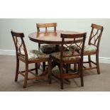 Reprodux Bevan Funnell Regency style mahogany circular dining table (D101cm, H76cm),