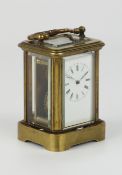 20th century miniature brass carriage clock, H7.