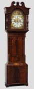 19th century mahogany Yorkshire longcase clock,