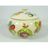 Moorcroft 'Stitch in time' lidded pot, H11cm Condition Report <a href='//www.