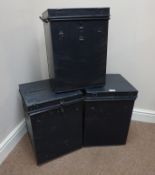 Three metal Ballot boxes 46cm x 34cm Condition Report <a href='//www.