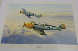 'Eagle Attack' and 'Summer Victory', pair ltd.ed colour print no.