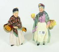 Royal Doulton figures 'The Orange Lady' and 'Biddy Penny Farthing' (2) Condition Report