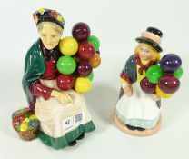 Two Royal Doulton figures;