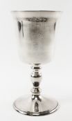 QEII silver jubilee silver goblet by the Yorkshire Mint approx 5oz Condition Report