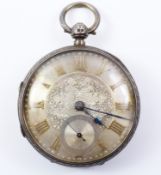 Victorian silver pocket watch by John Forrest London chronometer maker to the Admiralty no 82795,