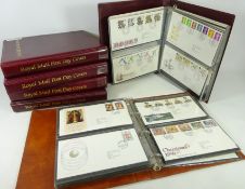 Royal Mail First Day Covers dating from 1989 - 2005 in five Royal Mail albums and another album of