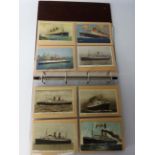 Collection of Maritime postcards including photos,
