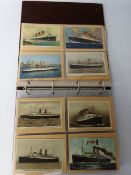 Collection of Maritime postcards including photos,