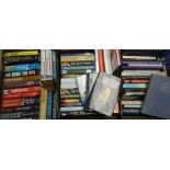 Three boxes of books; Autobiographies, Crime fiction, Royal Family History,