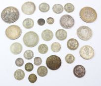 Victorian and pre 1947 silver coins approx 7oz Condition Report <a href='//www.