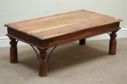 Hardwood wood coffee table, 110cm x 61cm, D40cm Condition Report <a href='//www.