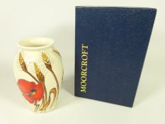 Moorcroft 'Harvest Poppy' pattern vase,