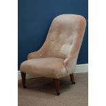 Early 20th century upholstered nursing chair,