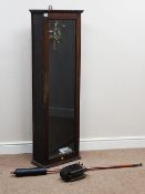 Mid 20th century Gent electric master clock movement, in glazed door case,