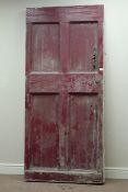 19th century heavy wooden painted external door,