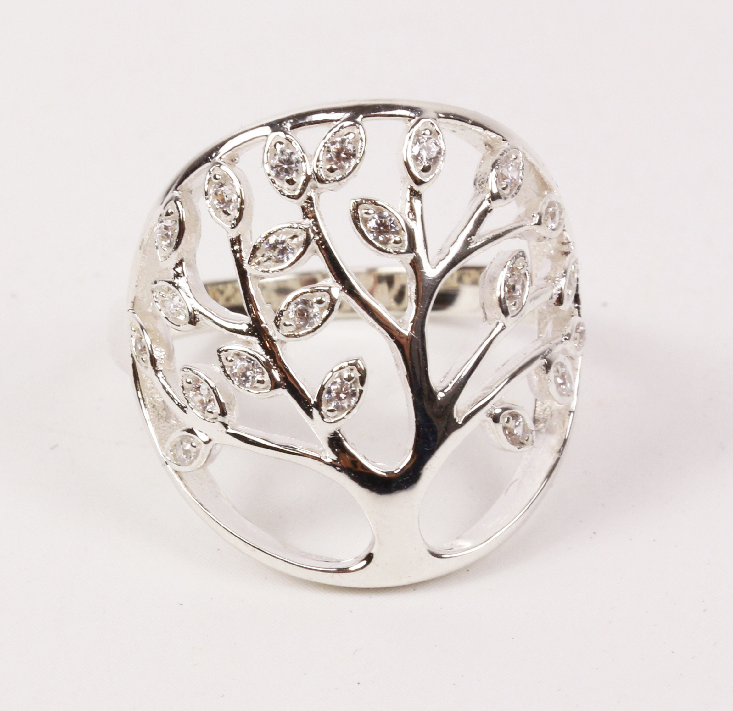 Tree of life ring stamped 925 Condition Report <a href='//www.davidduggleby.