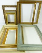 Five modern ornate gilt frames and four other picture frames (9) Condition Report