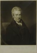 Portrait of William Wilberforce, 19th century engraving by W Soy after Joseph Slater pub.
