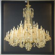 Duffy, London illuminated chandelier printed canvas - retailed by Heals of London,