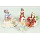 Royal Doulton figurine 'Day Dreams' and three other Royal Doulton figures (4) Condition