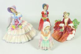 Royal Doulton figurine 'Day Dreams' and three other Royal Doulton figures (4) Condition