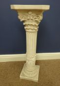 Classical style resin stand in the form of a Corinthian column H70.
