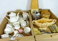 Paragon/Royal Albert tea service for six, Poole Seagull & pink tea service for four,
