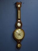 George III mahogany mercury barometer.